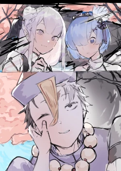 Page 31 of Emilia, Rem and Subaru futanari