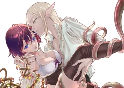 Page 43 of shokushu de tsunagaru Erufu to watashi｜通过触手相联结的精灵和我 前篇