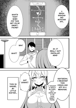 Page 2 of Sennou Kaihen Appli de Namaiki na Imouto wo Tsugou no Ii Onaho ni Suru Hanashi | Using a Brainwashing and Modding App to Turn My Cheeky Little Sister Into a Convenient Onahole