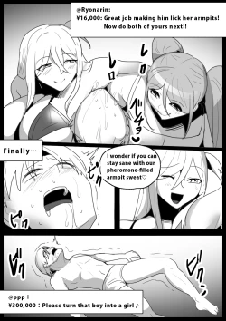 Page 19 of Boxer no Ore ga, Kyonyuu Joshi Pro Wrestler Futari ni Namahaishin de Juurin Sare, Koukai Shokei Sareru Hanashi. | Publically punished and trampled by two large-breasted wrestlers.