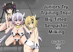 Page 1 of Kouhai-tachi ga Bakunyuu Senpai o Sakunyuu Choukyou Shitemita.