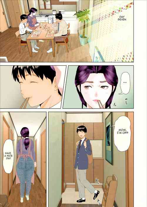 [Hy-dou (Hyji)] Kinjo Yuuwaku Boku ga Okaa-san to Konna Koto ni Nacchau Hanashi 2 Shinnyuu Hen | Neighborhood Seduction The Story About How I Came To Be Like This With My Mother 2 - Penetration Volume [English] [Amoskandy] [Colorized] [Incomplete]