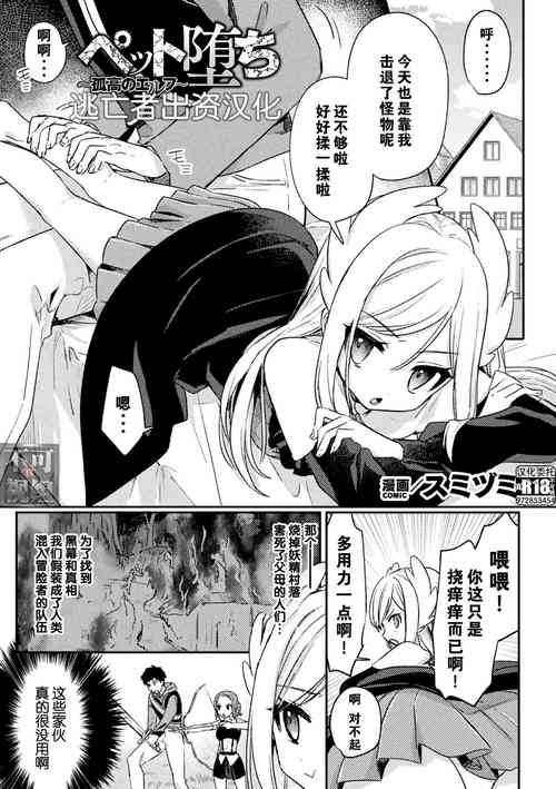 [Sumidumi] Pet Ochi ~Kokou no  Elf~ (Kukkoro Heroines Vol. 33) [Chinese] [逃亡者×真不可视汉化组] [Digital]