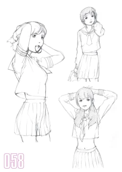 Page 60 of Toru Yoshida Tips for drawing women in 10 minutes 270 Uniforms