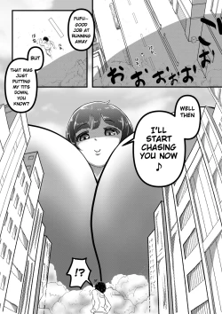 Page 4 of Kyodai Musume no Oppai ni Oikake Rareru Hanashi