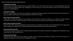 Page 1 of Premarital Sex Education《Casting List》