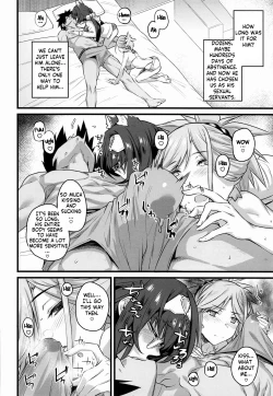 Page 6 of Serva Fes no Genkou Sagyou de Tamatta Master o Musashichan and Batty will help Master get rid of the cum he accumulated during ServantFes