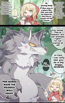 Page 1 of The Wolf VORE Little Red Riding Hood