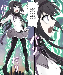 Page 1 of Homu Homu forced to untransform by electric shock + Textless + Bonus