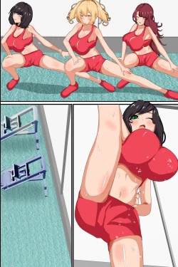 Page 44 of Sen'nō jimu de kyonyū de hikishimatta nyotai ana ni hame makuru torēningu