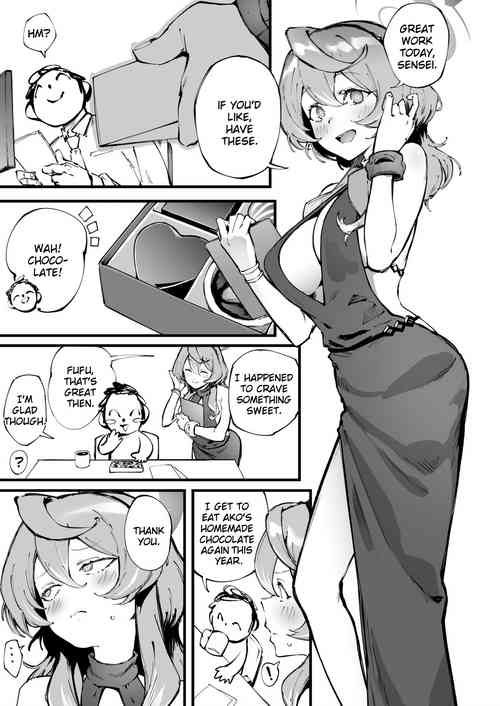 [Suruga Kuroitsu] Valentine Day Ako (Blue Archive) [English] [SDTLs]