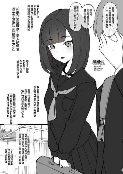 [Terasu MC] Penis no Dekasa de Subete ga Kimaru Sekai de Sochin no Boku ga Kisekiteki ni Te ni Ireta Kanojo wa Touzen no You ni Dekachin ni Netorarete Owaru (オリジナル) [Chinese] [無邪気漢化組]
