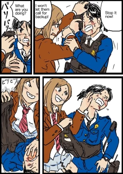 Page 4 of Policewoman VS Delinquent Girl