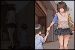 Page 117 of Shokushu no Naedoko-ka Haramibukuro Hitozuma to Otto ga Onanishiteiru toki ni UMA no Shokushu ni Nikutai Kaizousare Kyousei Shussan