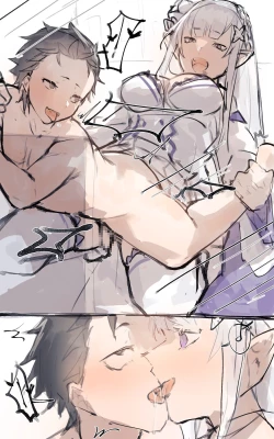 Page 6 of Emilia x Subaru, Rem x Subaru