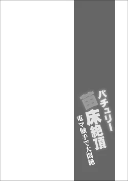 Page 3 of patchouli Naedoko Zecchou Den shokushu de Daimonzetsu