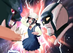 Page 55 of Mezameru Tabi ni Shussan! Kaizou! Kiken Shinryaku VS Kiken Seigi Hero VS Helmet Tsuugaku Shoujo