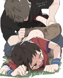 Page 2 of Oshiri Penpen Sareru 5-byou Mae no Otokonoko