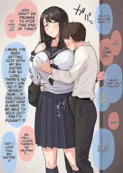 Page 1 of Seiyoku ga Sugoi Otouto no Onegai o Kotowarenai Oneechan no Hanashi | A story about an older sister who can't refuse her Brother's requests because he has a strong sexual desire