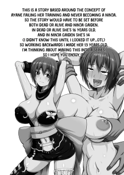 Page 4 of ifchan ga Ninjutsu no Keishousha Toshite Shippai Shiteitara | if Ayane Failed To Become A Ninja