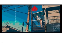 Page 18 of "G etc. p fee c Poem" "Dark brown, Fumi Iwakura" Member Handa