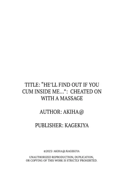 Page 27 of "Naka de Dashitara Otto ni Barechau..." Hitozuma Netorare Uwaki Massāji 1 | "He'll Find Out if You Cum Inside Me..." Cheated on With a Massage 1