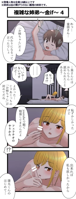 Page 4 of 複雑な姉弟～金if～