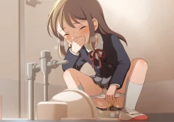 Page 146 of Toilet wo Kari ni Kita Onnanoko to Oshikko Play suru CG