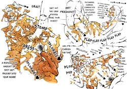 Page 9 of Gluttonous Scat Squishing Sisters"Shit Lab!"