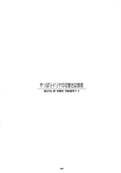 Page 2 of Yappari Illya no Kawaisa wa Ijou