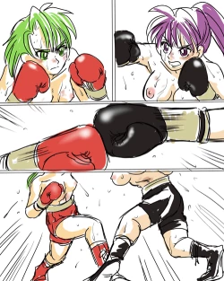 Page 7 of Girl vs Girl Boxing Match 4 by Taiji