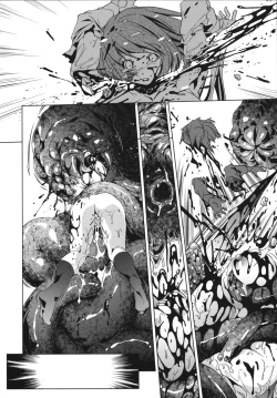 Page 8 of Shokushu wa Yawarakana Chibusa ni Makitsuki OnnaFeeler coils around a soft breast and violates women's hole.