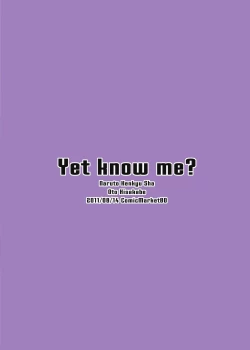 Page 12 of Yet know me?