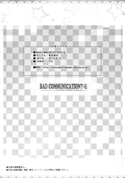 Page 22 of BAD COMMUNICATION? 16