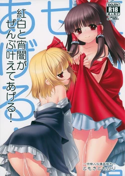 (ToreTama001) [Yosutebito na Mangakaki (Tomoki Tomonori)] Kouhaku to Yoiyami ga Zenbu Kanaete ageru! (Touhou Project)