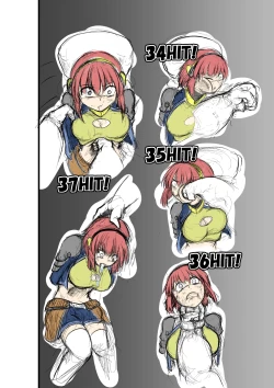 Page 13 of rough sketch of blow ryona