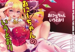 (Reitaisai 13) [Kingyo Origin (Kayama Rim)] Onii-chan no Iutoori! (Touhou Project)